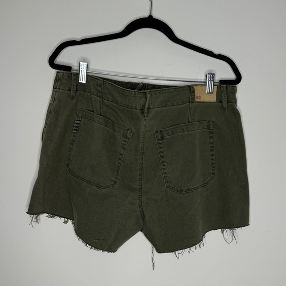 PAIGE Olive Green Jean Shorts - Picture 5 of 6